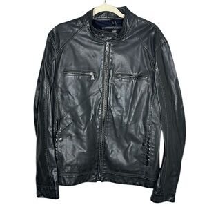 Express Faux Leather Moto Style Jacket Mens Size Large